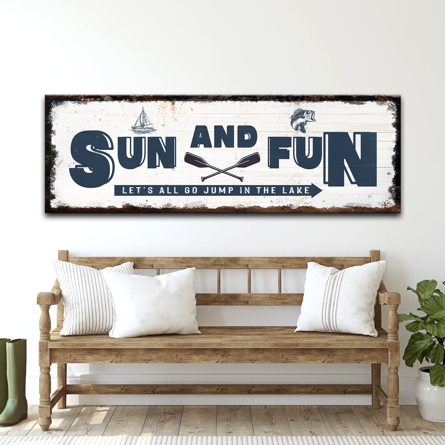 Sun and Fun Sign Style 1 - Image by Tailored Canvases