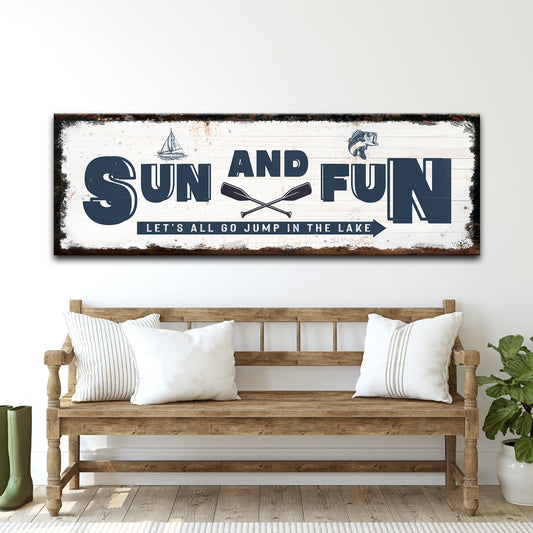 Sun and Fun Sign - Image by Tailored Canvases