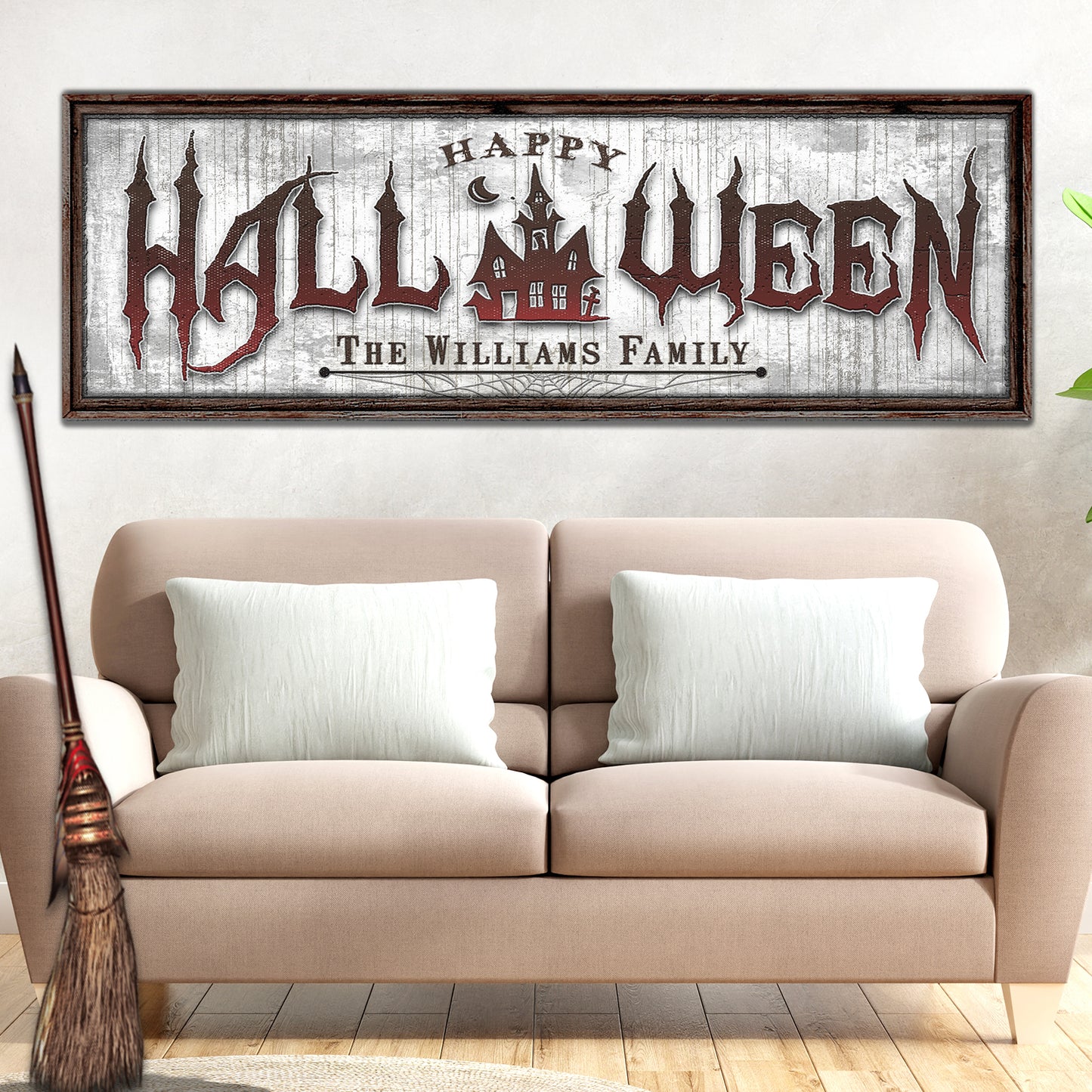 Happy Halloween Sign II Style 1 - Image by Tailored Canvases