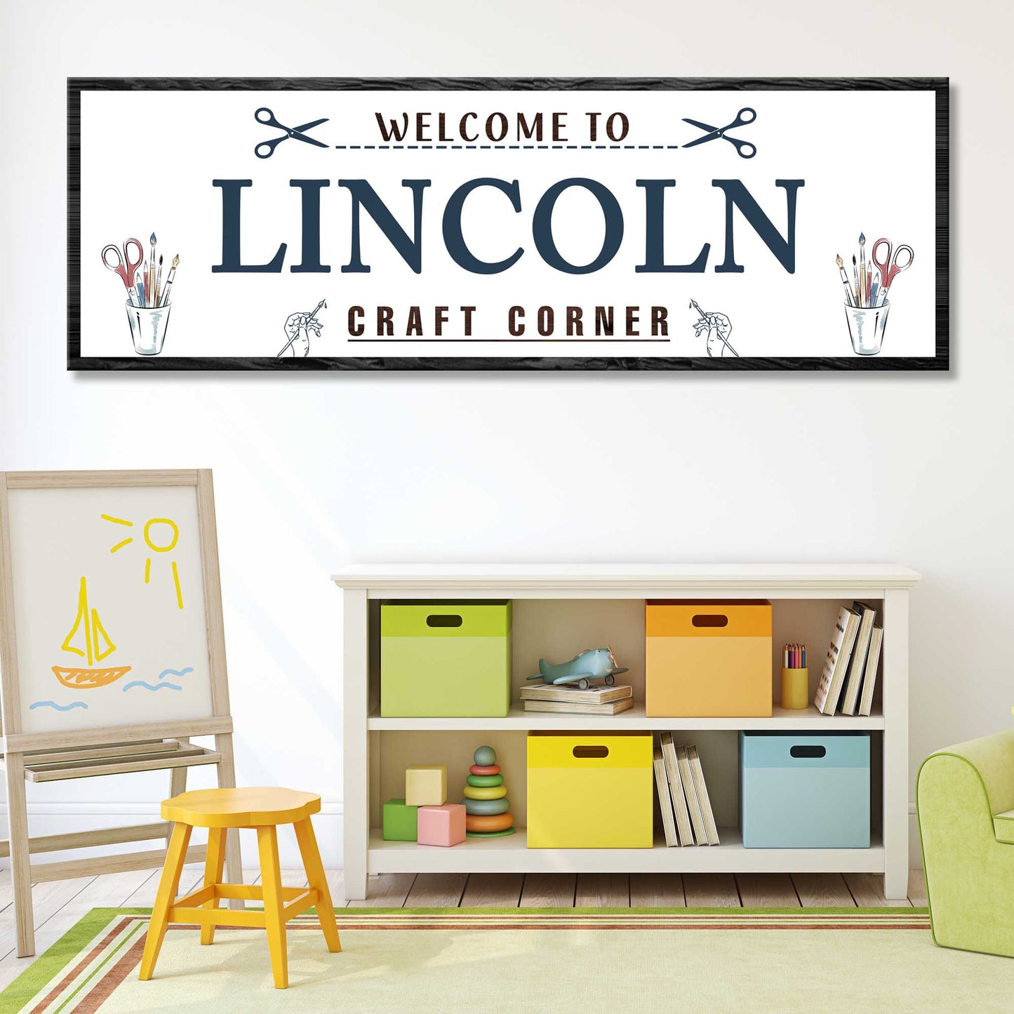Craft Corner Sign Style 3 - Image by Tailored Canvases