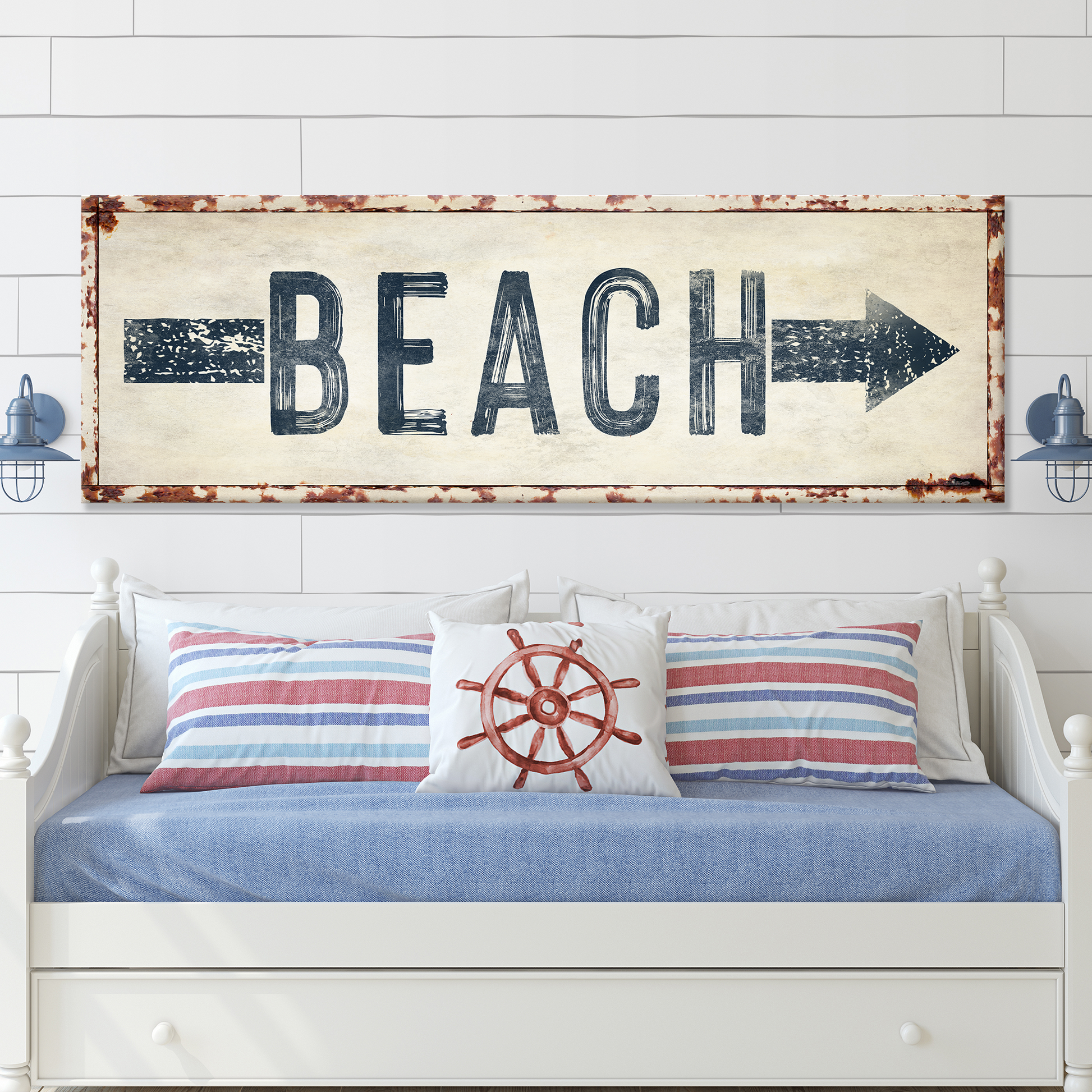 Beach Arrow Sign Style 3 - Image by Tailored Canvases