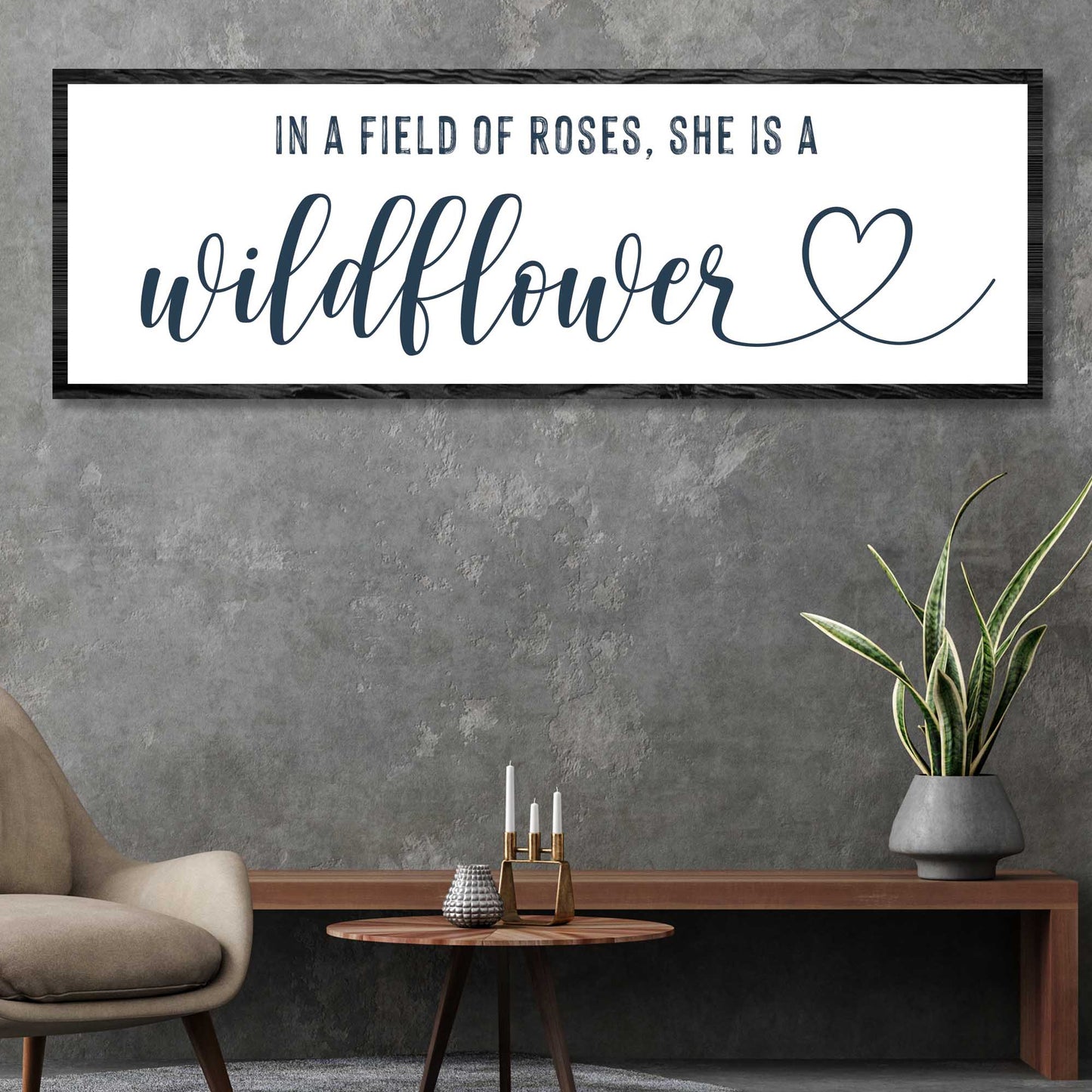 She is a Wildflower Sign II Style 3 - Image by Tailored Canvases