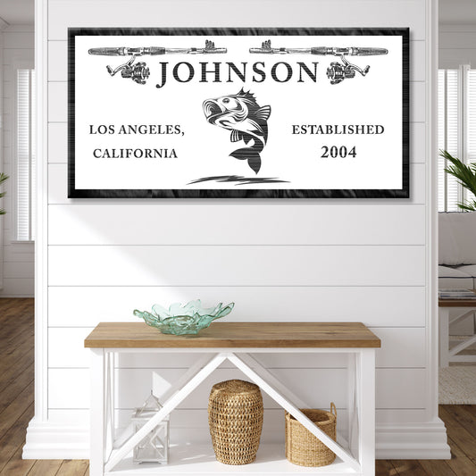 Catching Fish Sign Style 3 - Image by Tailored Canvases