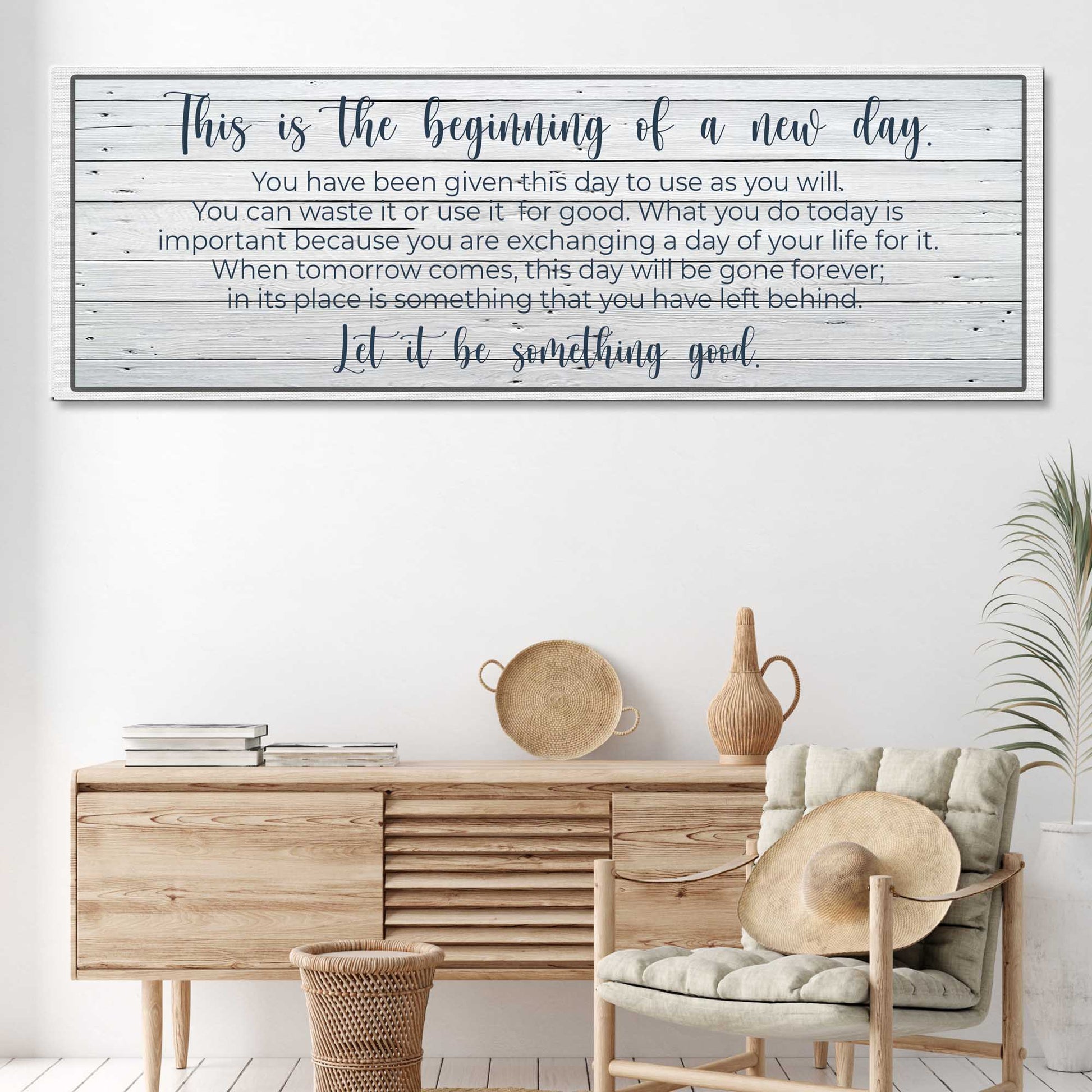 Beginning Of A New Day Sign II Style 3 - Image by Tailored Canvases