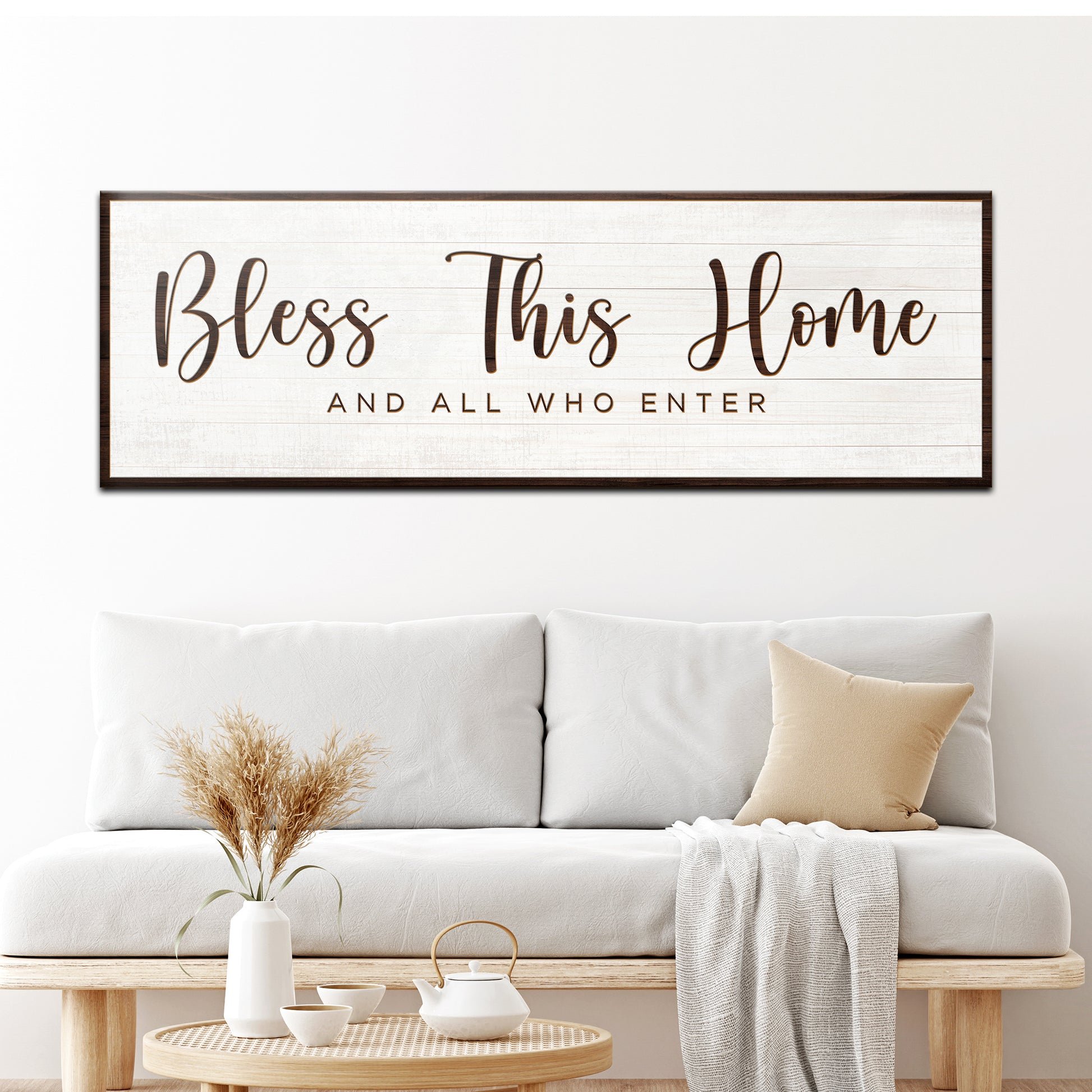 Bless This Home Sign Style 3 - Image by Tailored Canvases