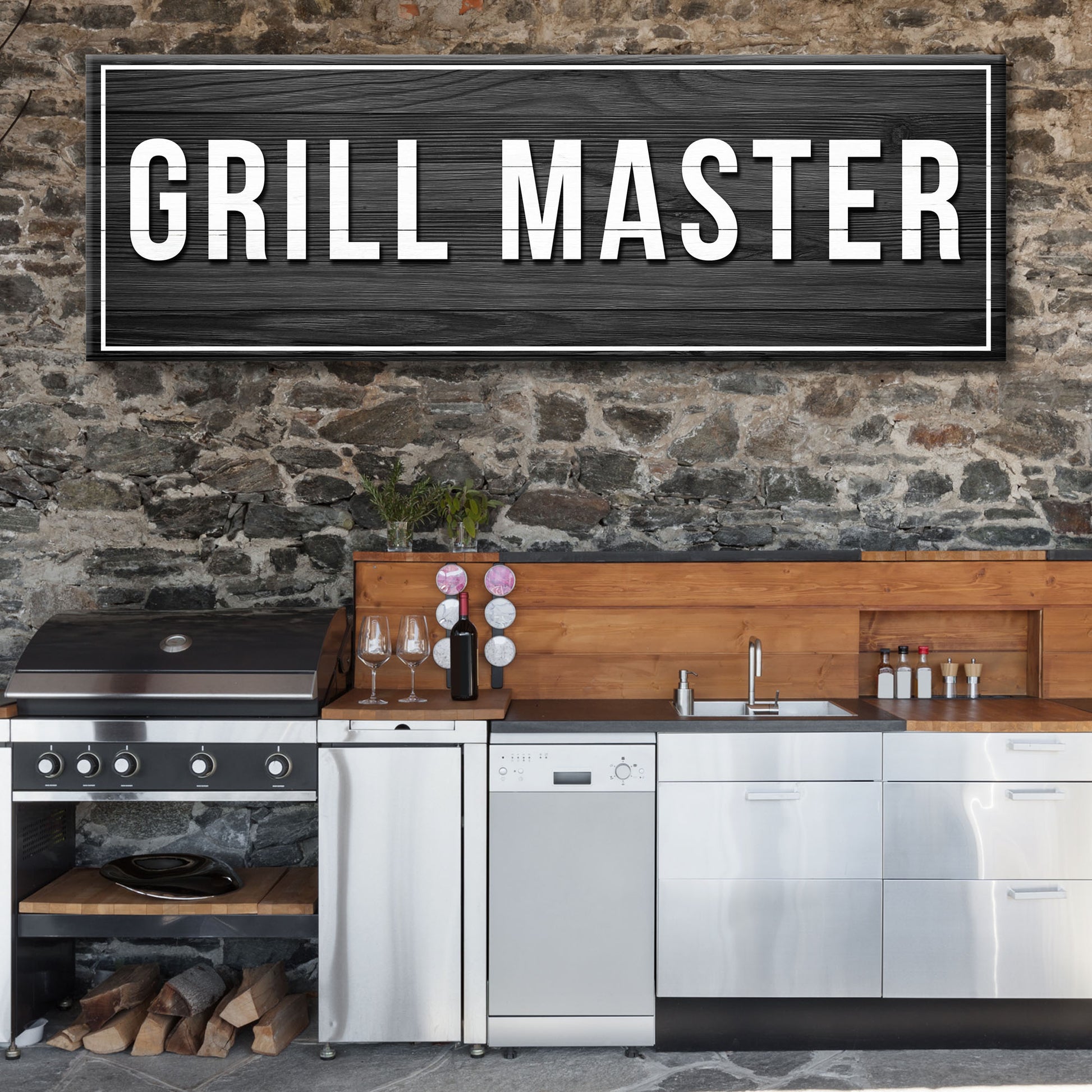 Grill Master Sign Style 3 - Image by Tailored Canvases