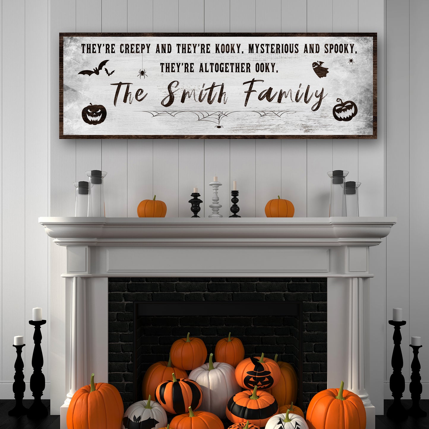 Creepy Family Sign Style 4 - Image by Tailored Canvases