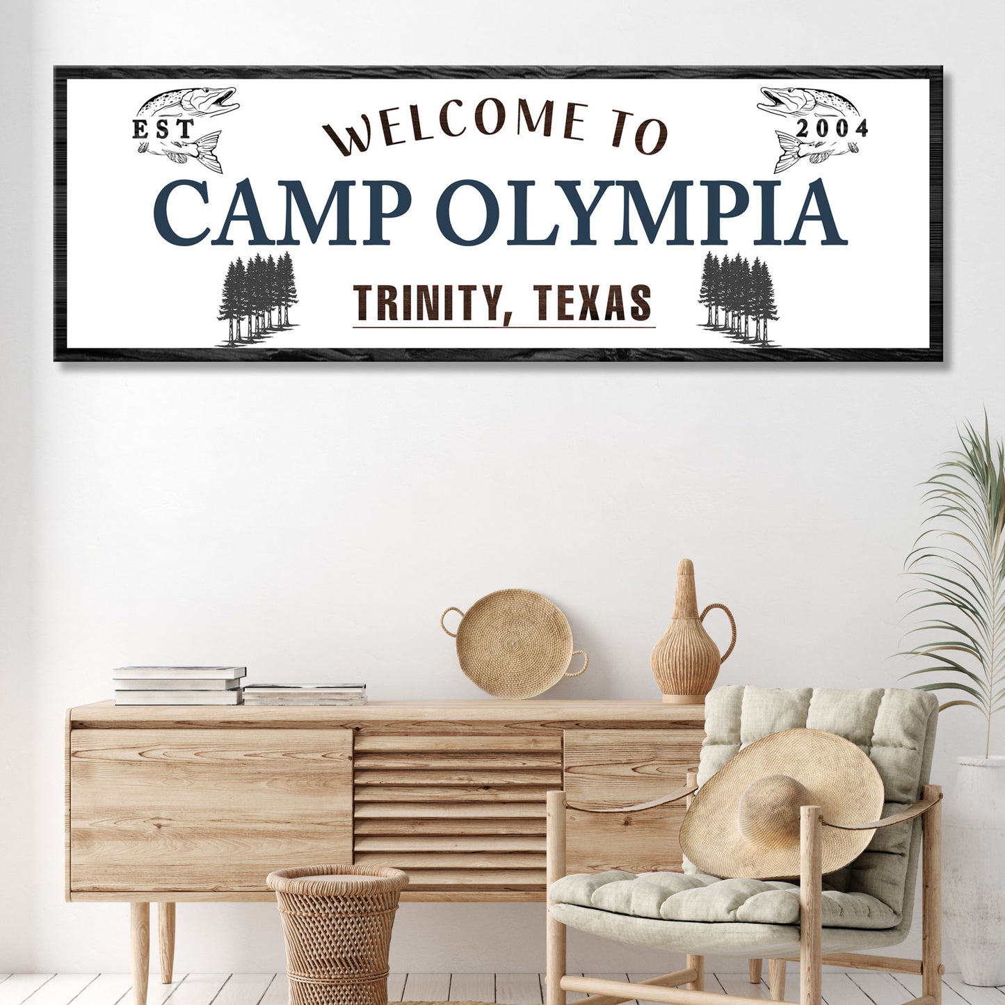 Welcome to Camp Sign - Image by Tailored Canvases
