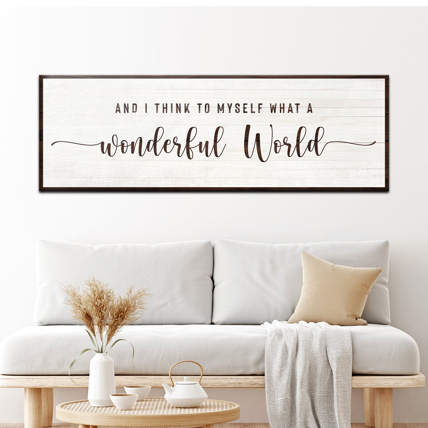 What A Wonderful World Sign Style 3 - Image by Tailored Canvases