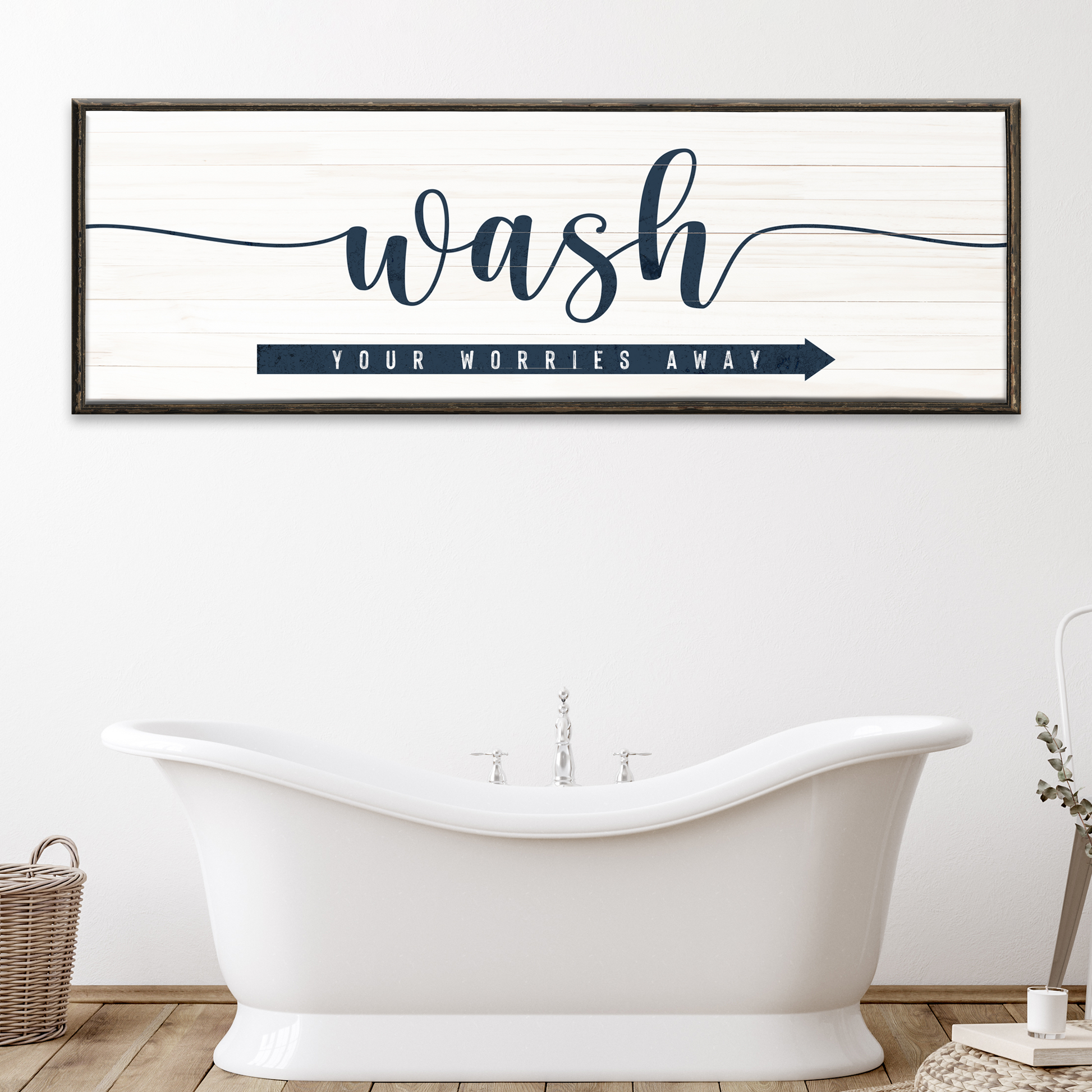 Wash Your Worries Away Sign Style 1 - Image by Tailored Canvases