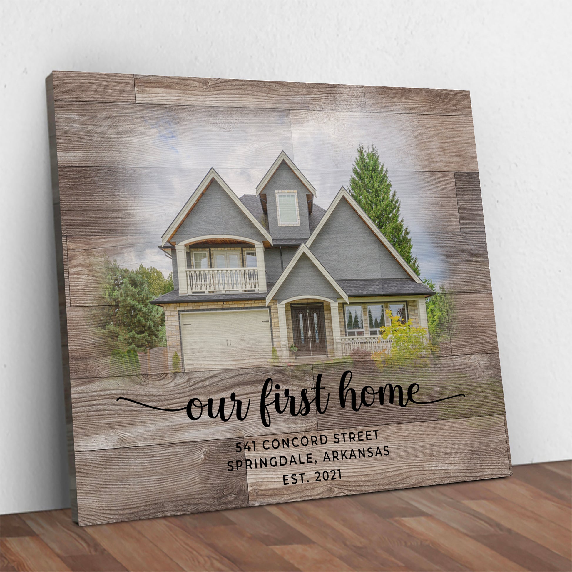 Family Home Sign Style 4 - Image by Tailored Canvases