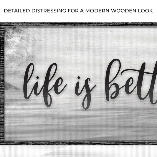 Life is Better at the Lake Sign Zoom - Image by Tailored Canvases