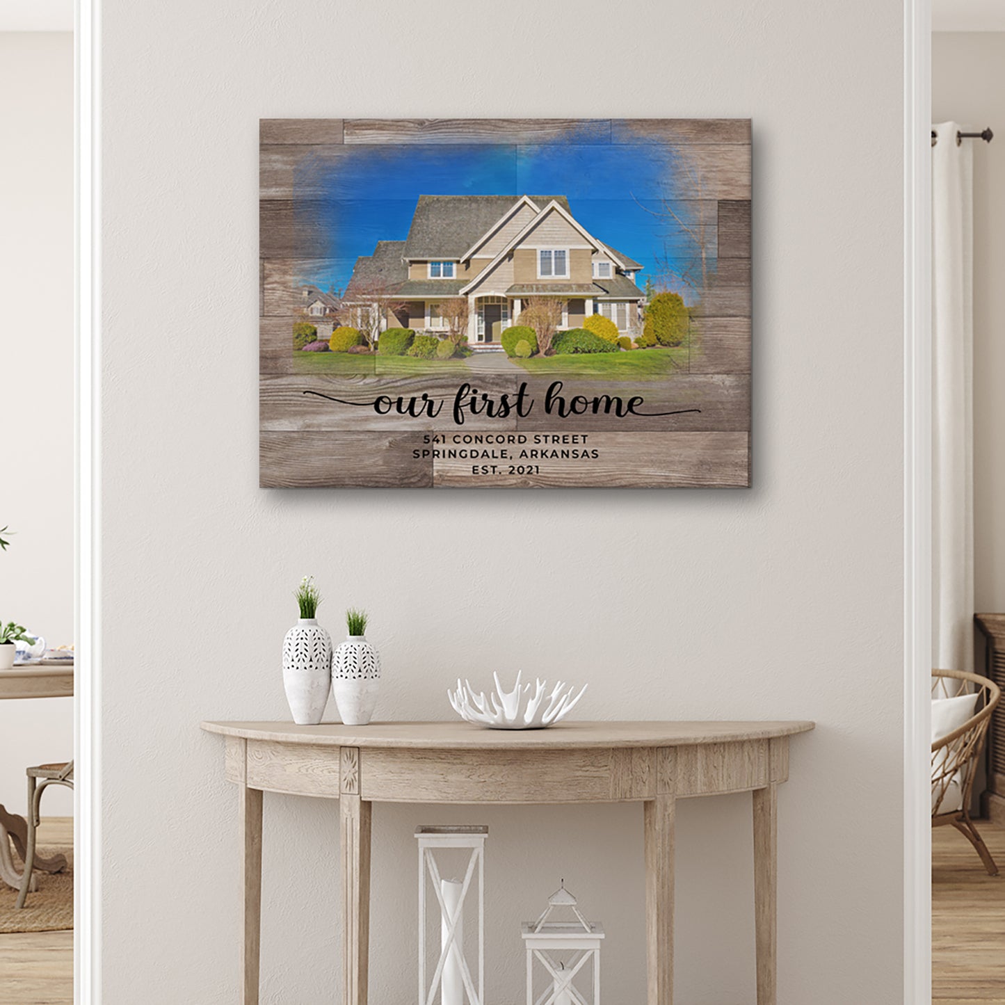 Family Home Sign Style 1 - Image by Tailored Canvases
