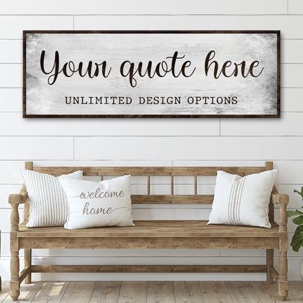 Custom Quote Sign - Image by Tailored Canvases