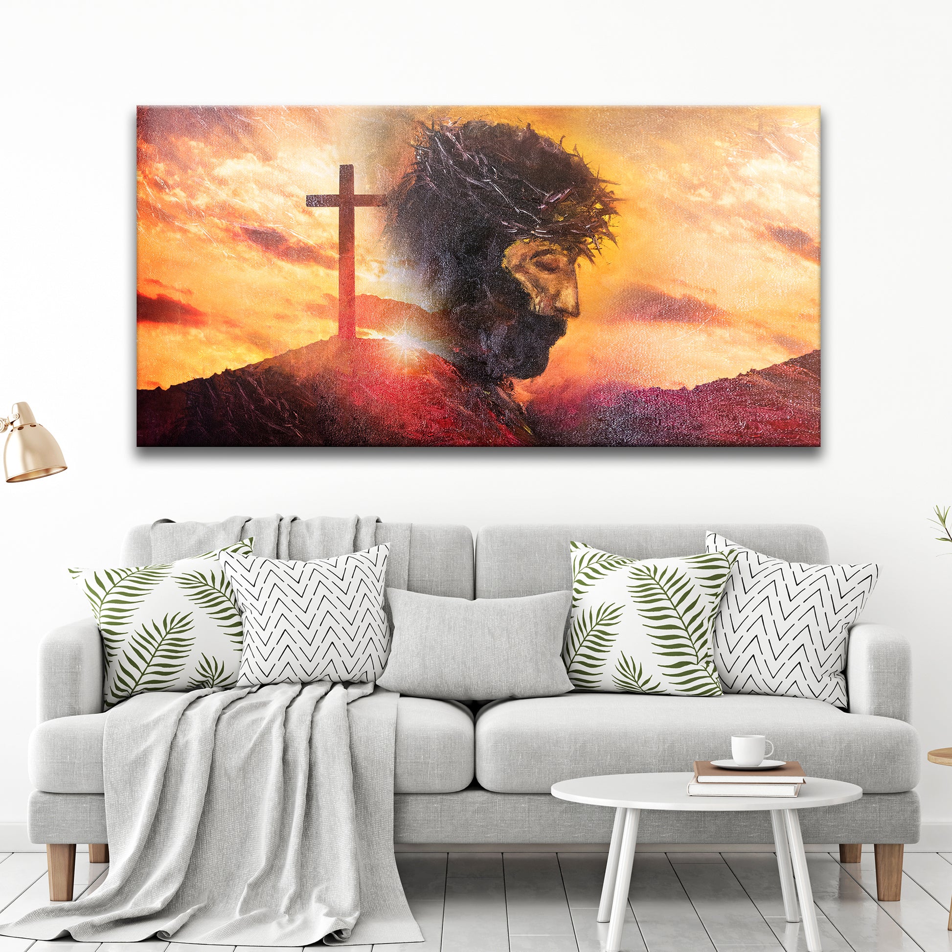 Jesus Christ Crying Canvas Wall Art Style 1 - Image by Tailored Canvases