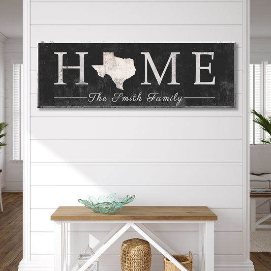 Texas Home Sign Style 2 - Image by Tailored Canvases