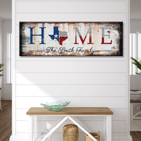 Texas Home Sign Style 3 - Image by Tailored Canvases