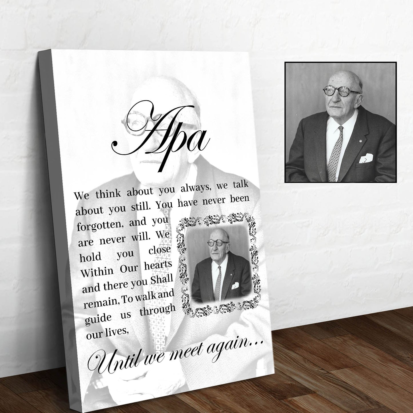 Memorial Portrait Sign - Image by Tailored Canvases
