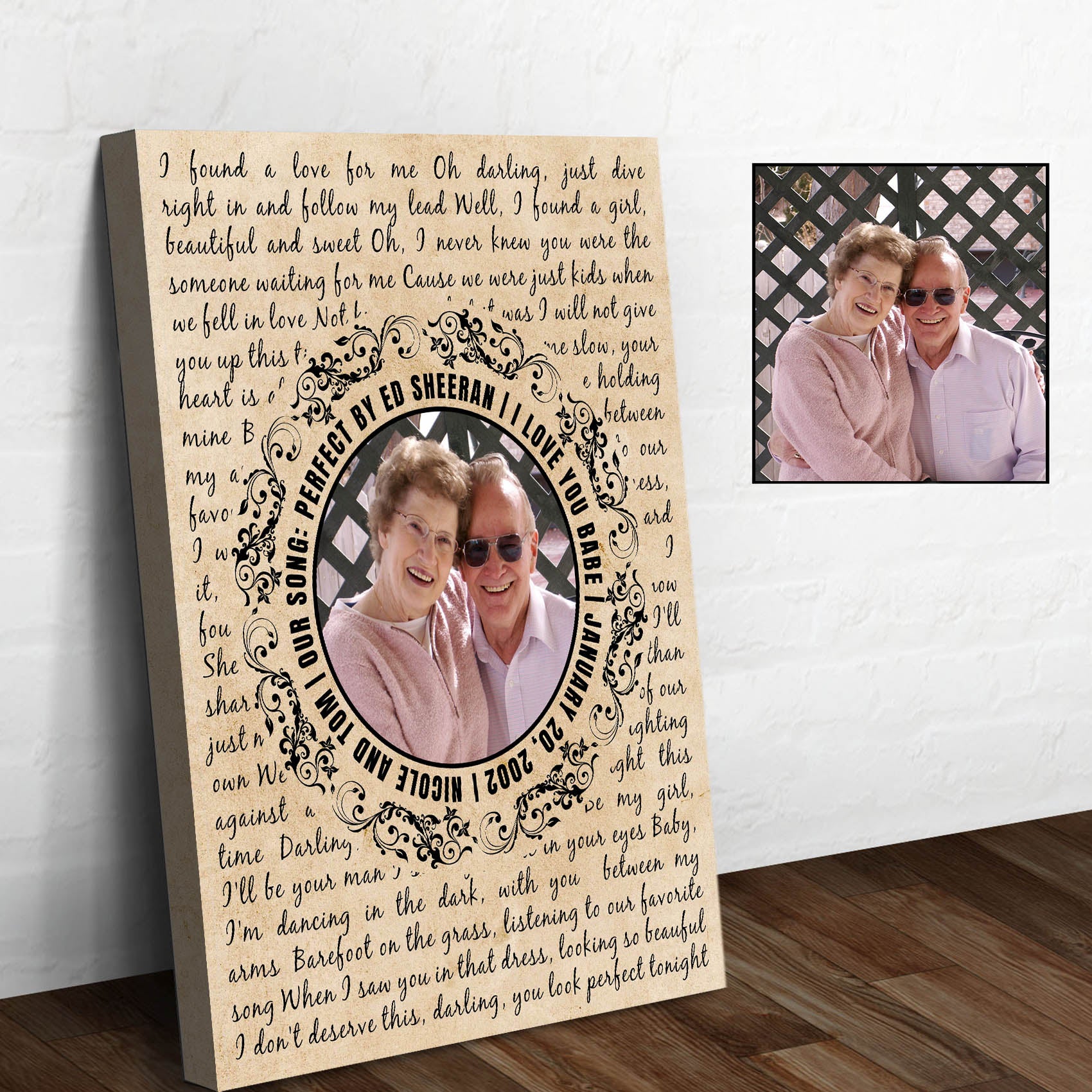 Our Couple Song Sign Style 1 - Image by Tailored Canvases