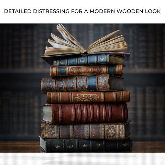 Decor Elements Books Stacked Canvas Wall Art Zoom - Image by Tailored Canvases