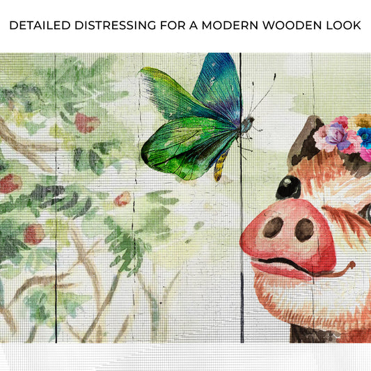 Cute Little Pig Canvas Wall Art Zoom - Image by Tailored Canvases