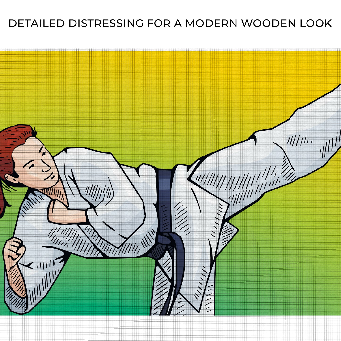 Taekwondo High Kick Canvas Wall Art Zoom - Image by Tailored Canvases