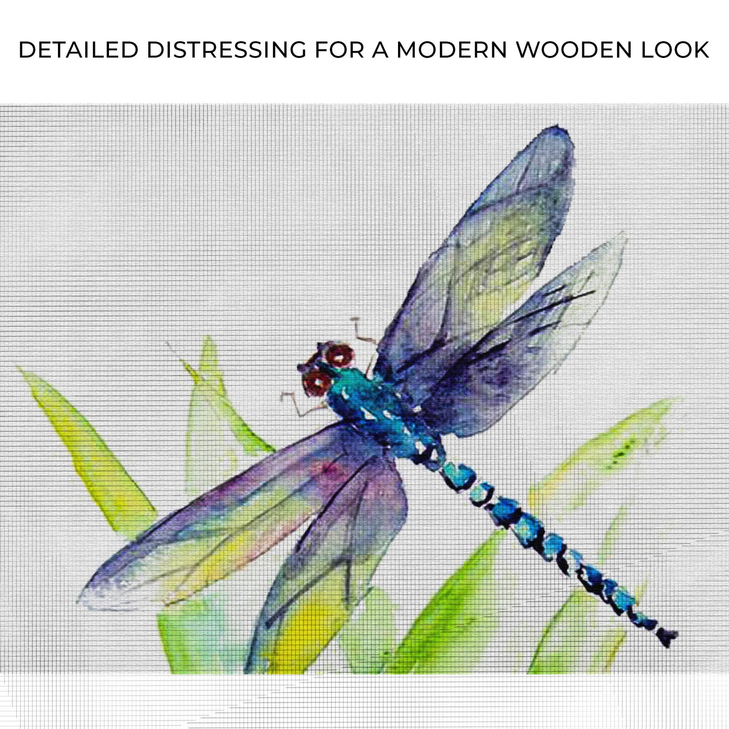 Insect Dragonfly Watercolor Canvas Wall Art Zoom - by Tailored Canvases