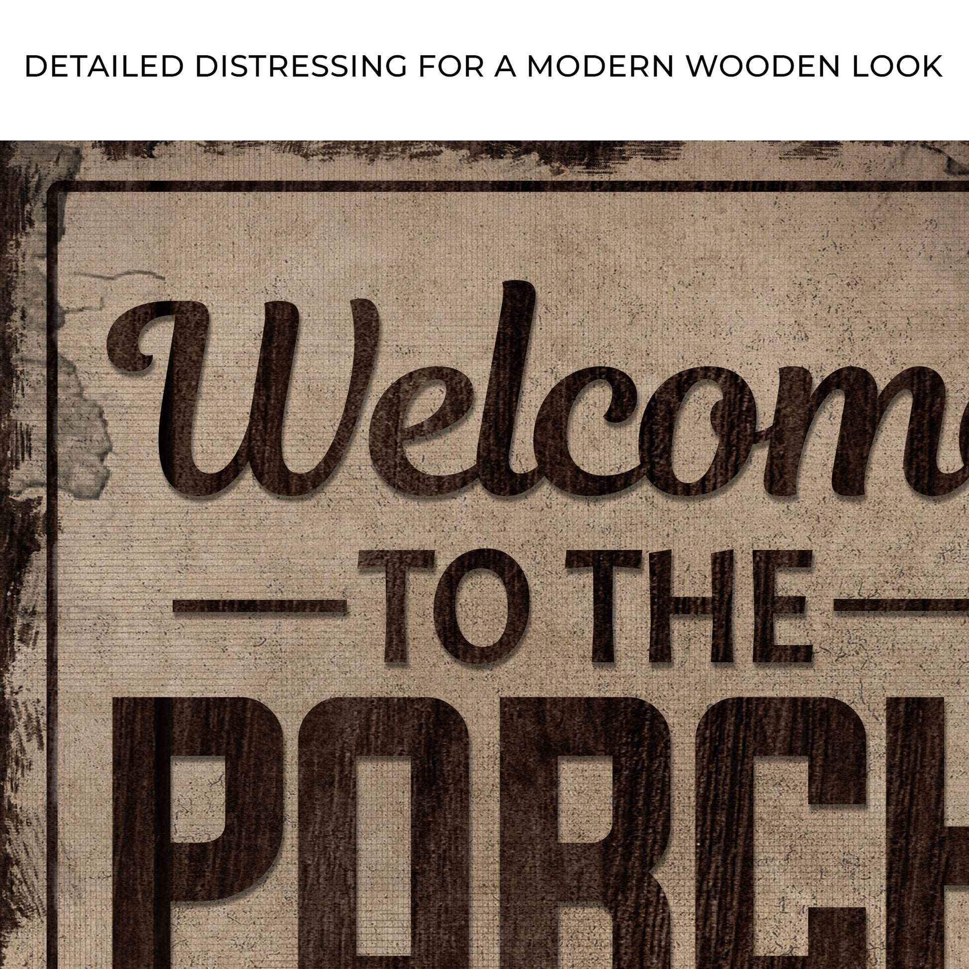 Welcome To The Porch Sign V Zoom - Image by Tailored Canvases
