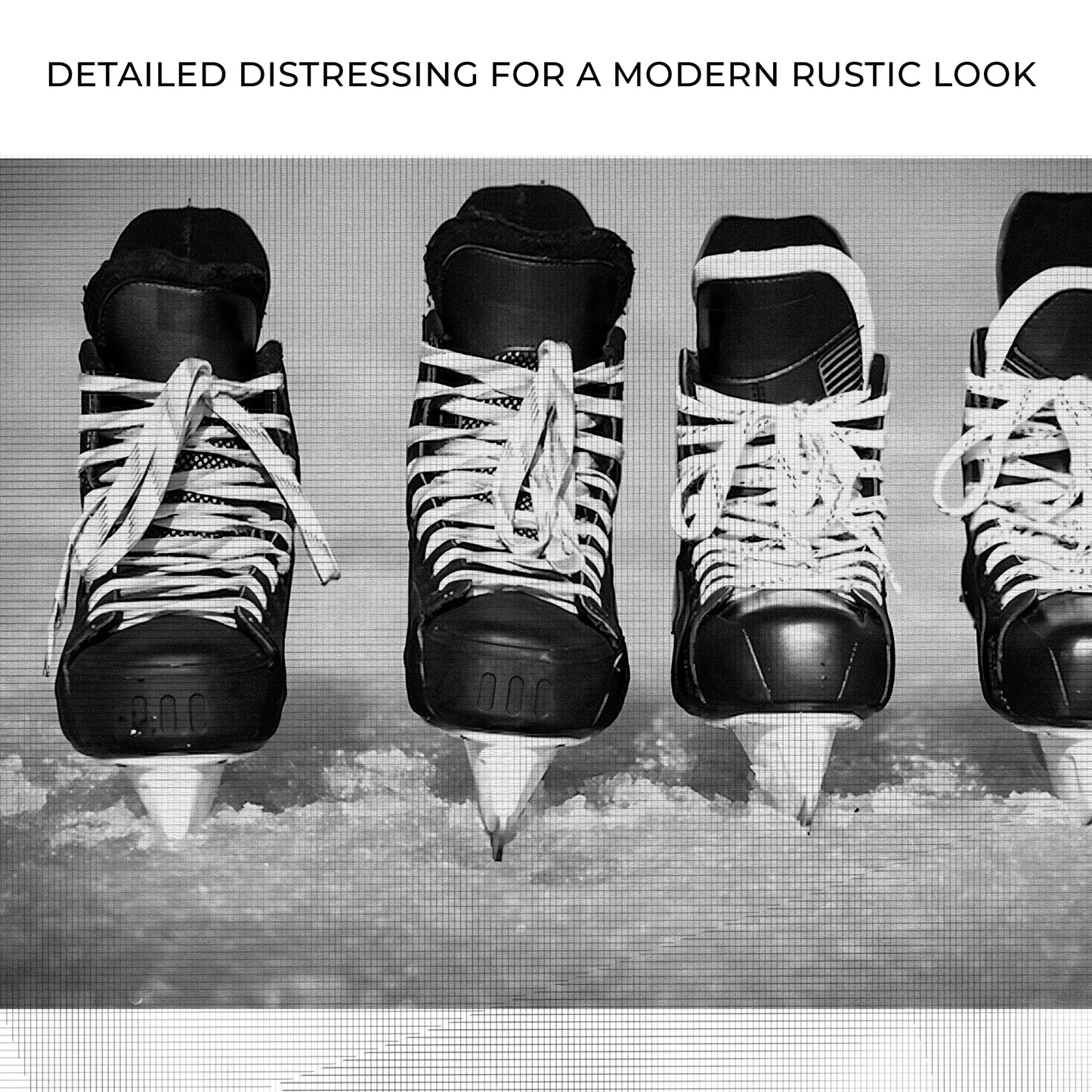 Ice Hockey Skates Canvas Wall Art Zoom - Image by Tailored Canvases