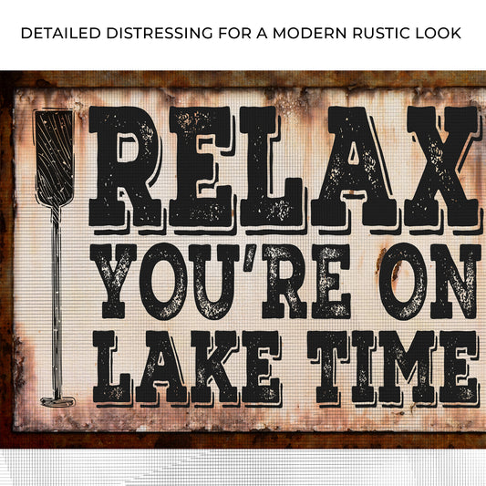 Lake Time Sign II Zoom - Image by Tailored Canvases