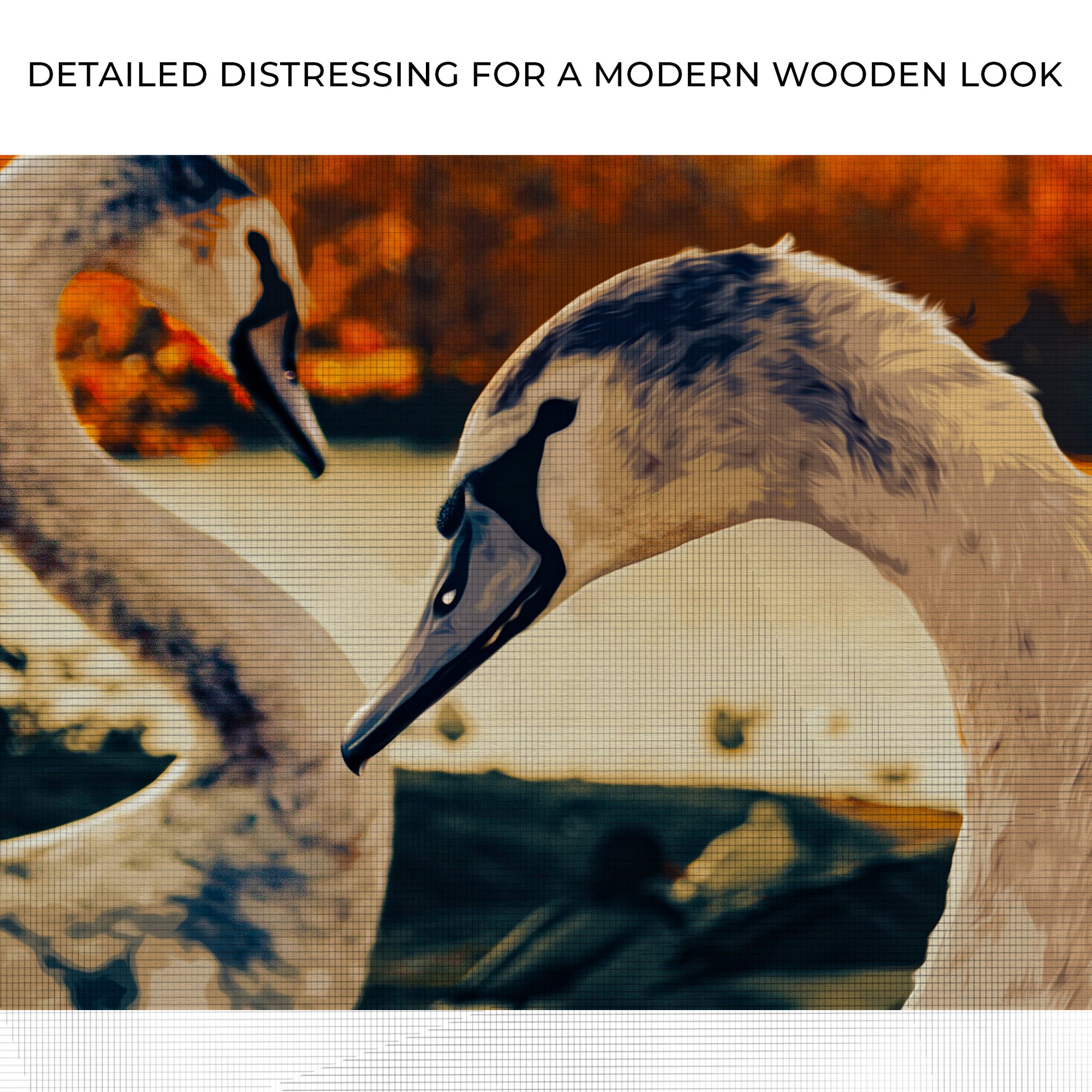 Side To Side Geese Couple Canvas Wall Art Zoom - Image by Tailored Canvases
