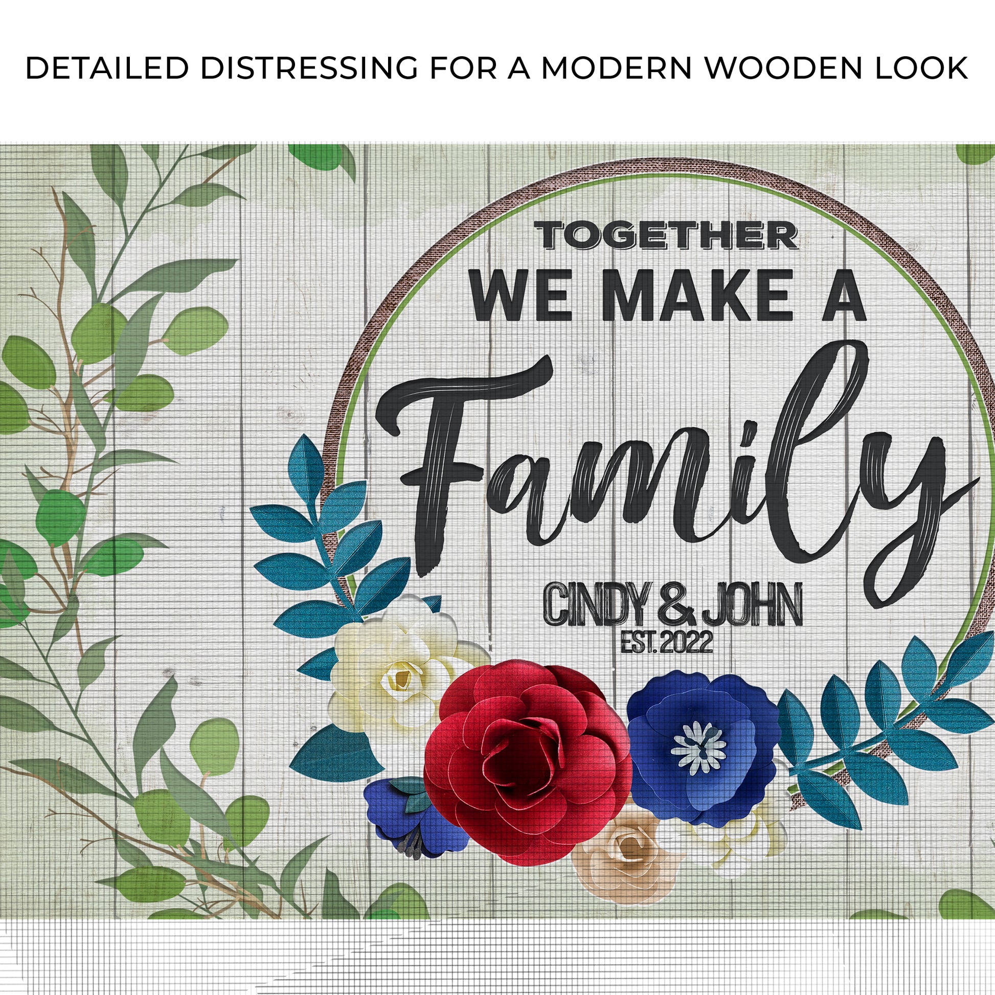 Together We Make A Family Sign Zoom - Image by Tailored Canvases