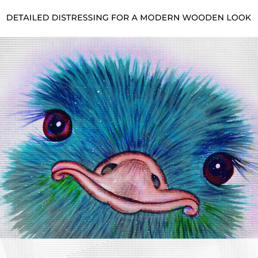 Watercolor Ostrich Canvas Wall Art Zoom - Image by Tailored Canvases