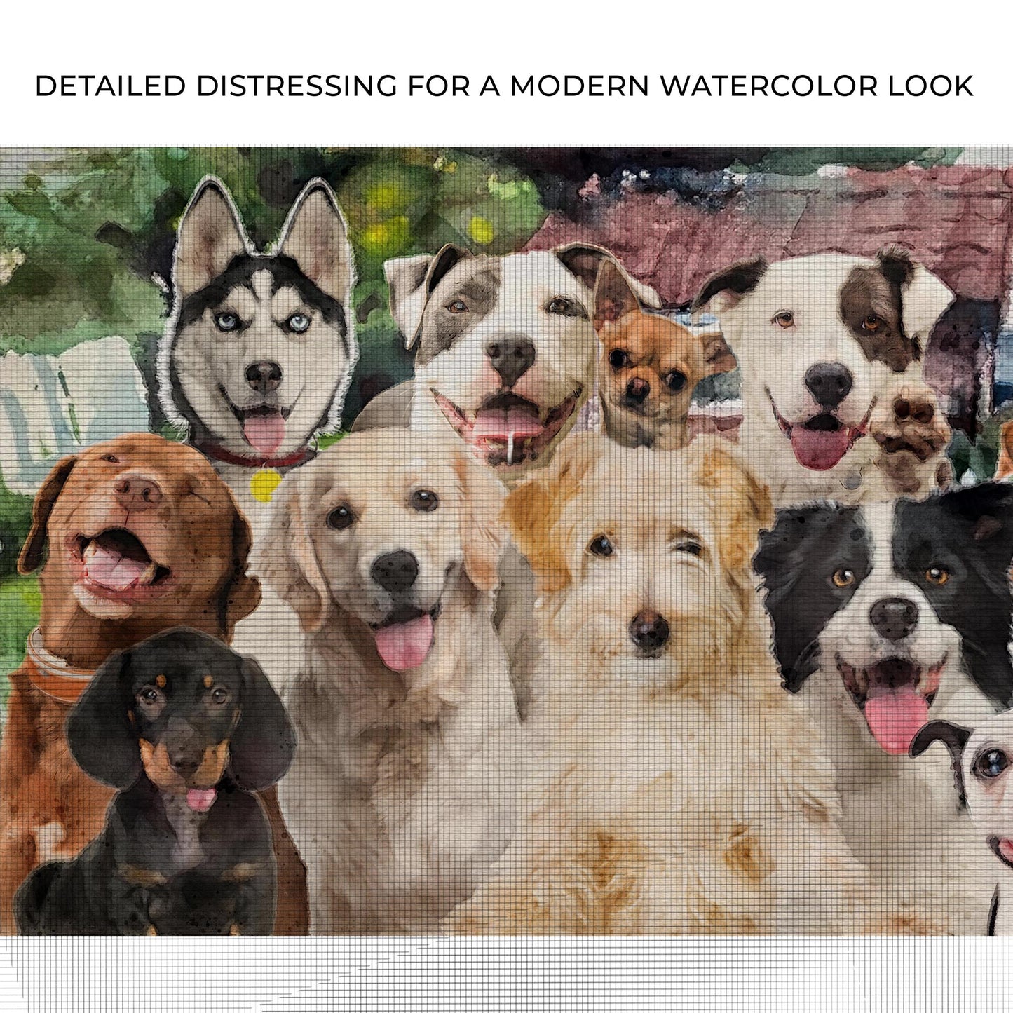 Happy Dogs Canvas Wall Art Zoom - Image by Tailored Canvases