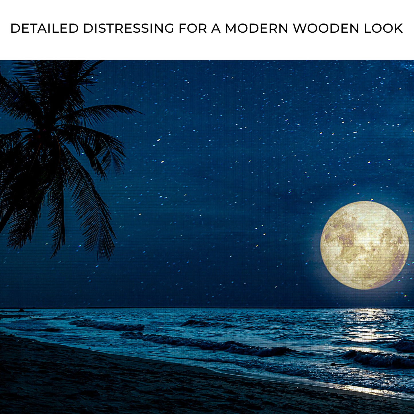 Moonlight Shines At The Beach Canvas Wall Art Zoom - Image by Tailored Canvases