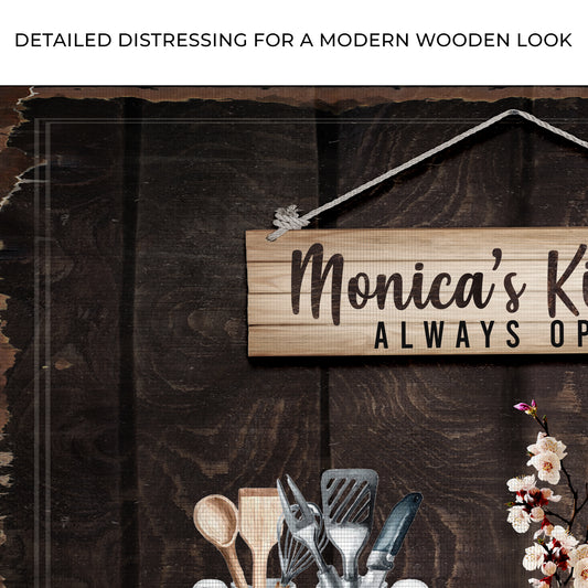 Made With Love Always Open Kitchen Sign Zoom - Image by Tailored Canvases