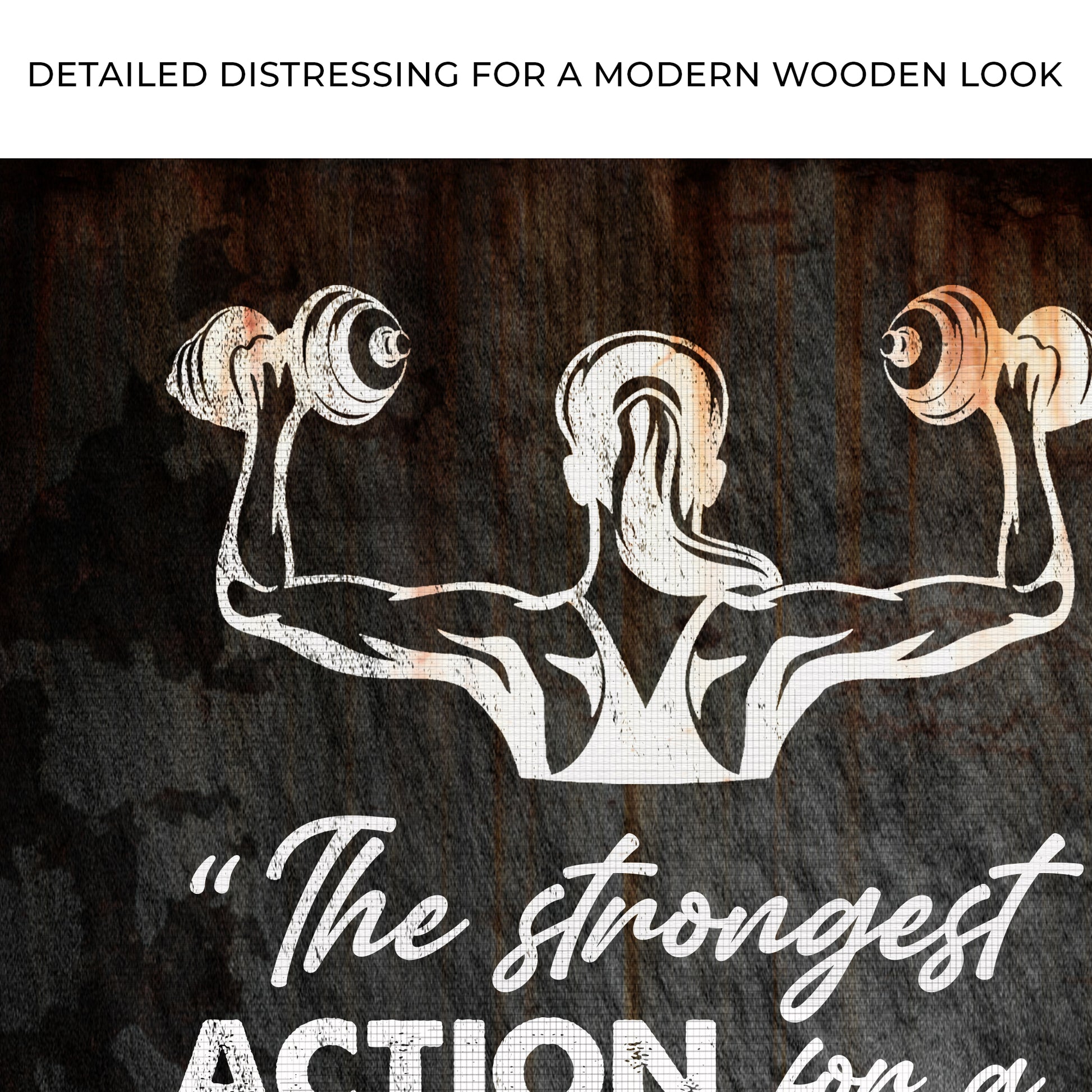 The Strongest Actions For A Woman Sign Zoom - Image by Tailored Canvases