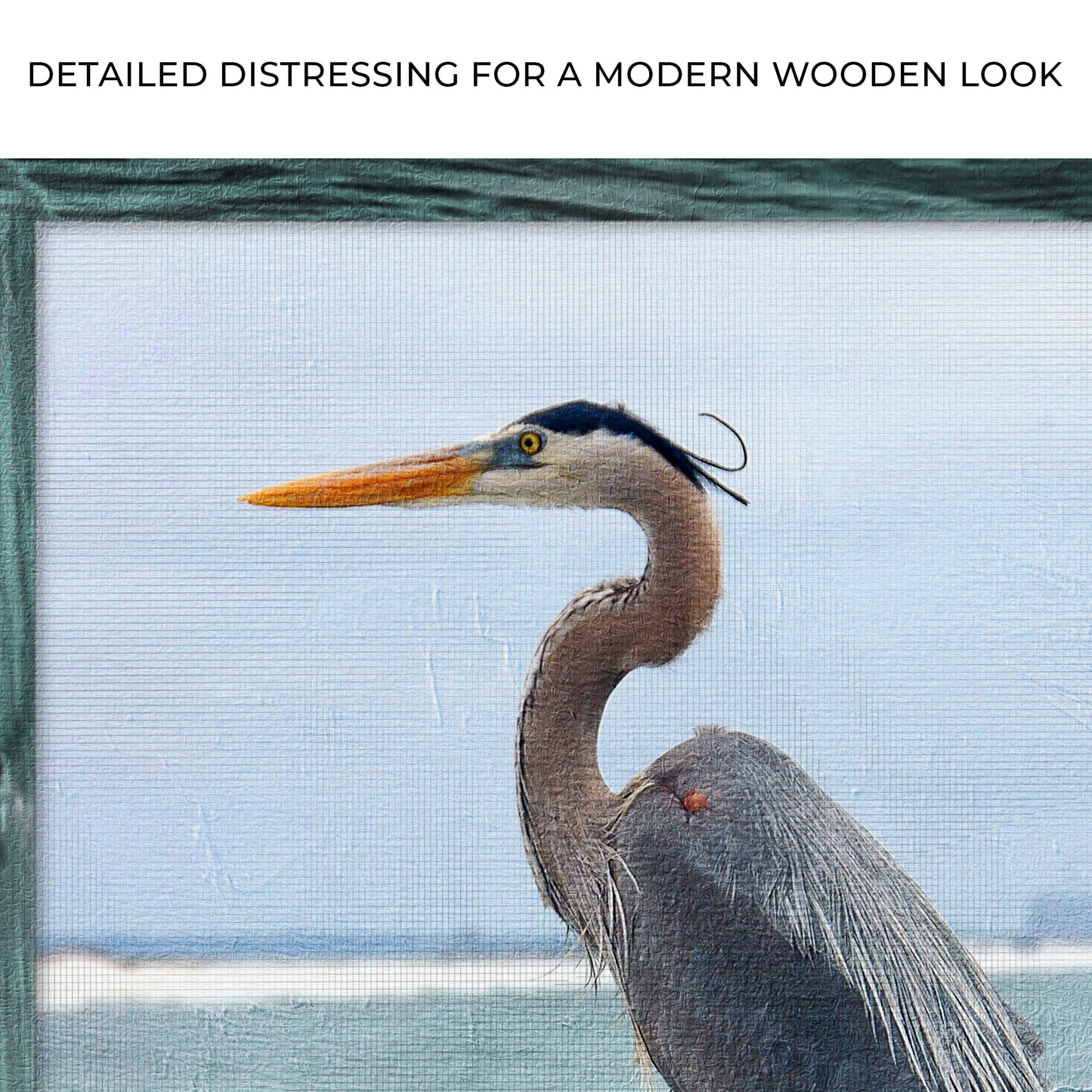 Great Heron Portrait Canvas Wall Art II Zoom - Image by Tailored Canvases