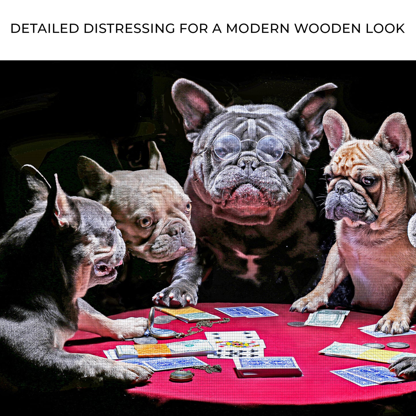 Poker Dog Players Canvas Wall Art Zoom - Image by Tailored Canvases