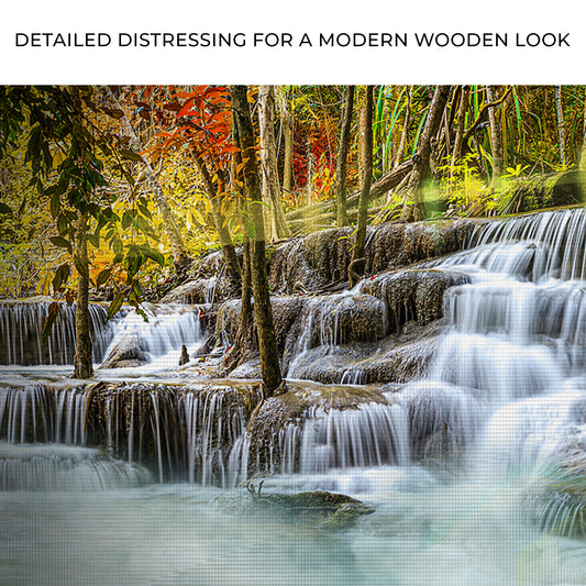 Waterfall In Forest River Canvas Wall Art Zoom - Image by Tailored Canvases