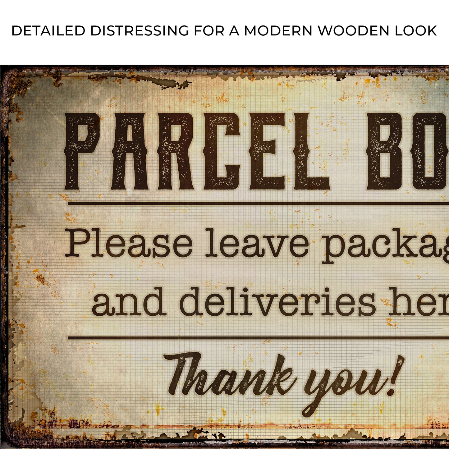 Parcel Box Sign Zoom - Image by Tailored Canvases