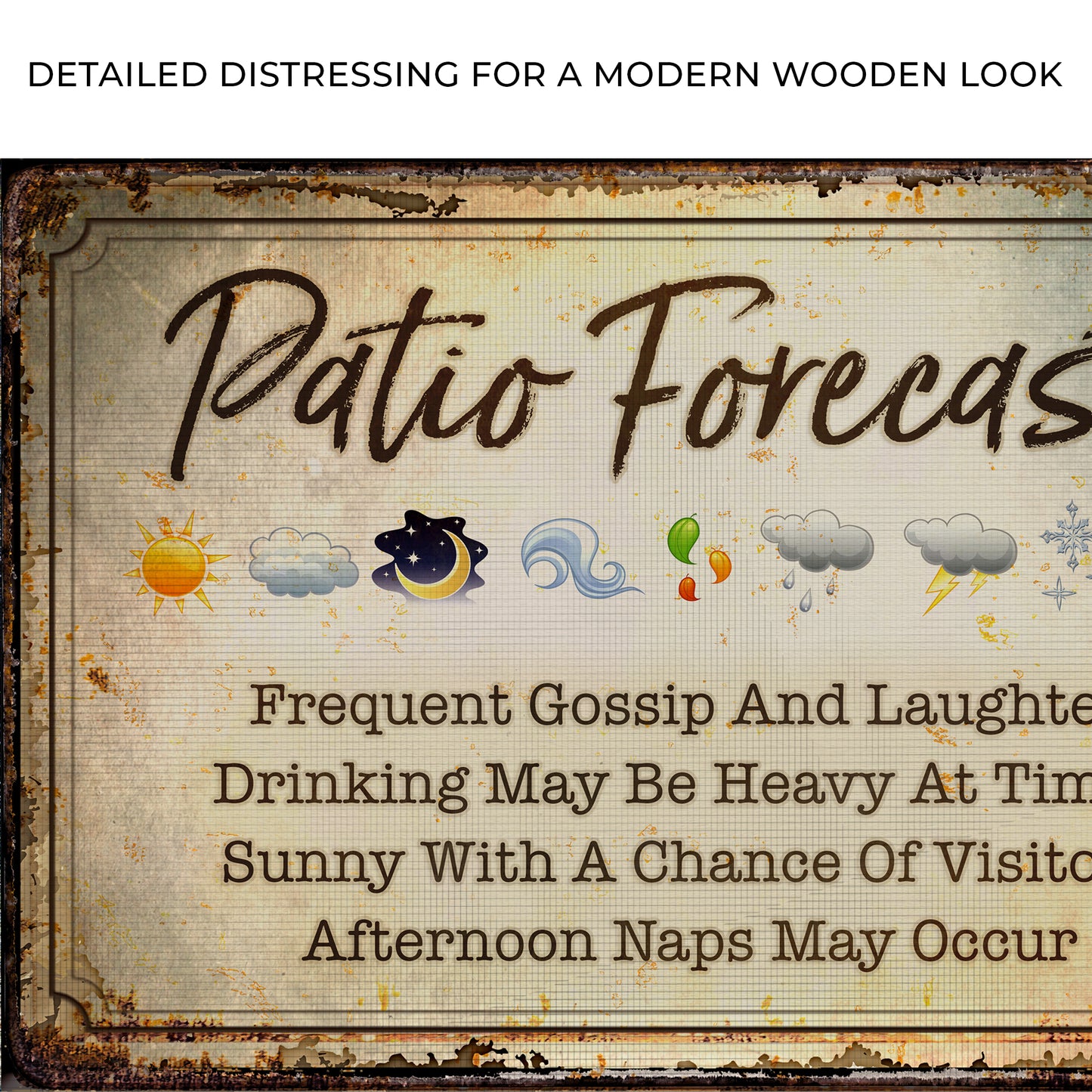 Patio Forecast Sign Zoom - Image by Tailored Canvases
