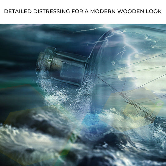 Pirate Ship In A Bottle Canvas Wall Art Zoom - Image by Tailored Canvases