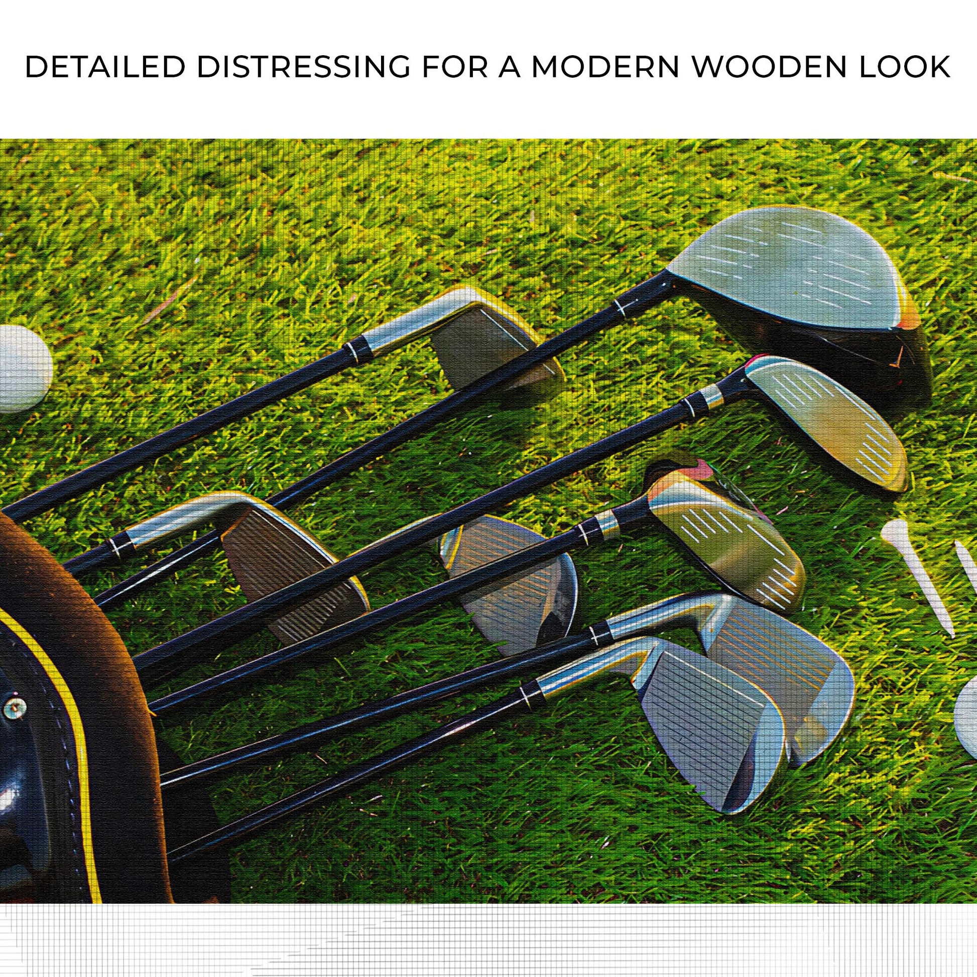 Golf Iron Clubs Canvas Wall Art Zoom - Image by Tailored Canvases