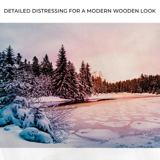 Winter Lake Wonderland Canvas Wall Art Zoom - Image by Tailored Canvases