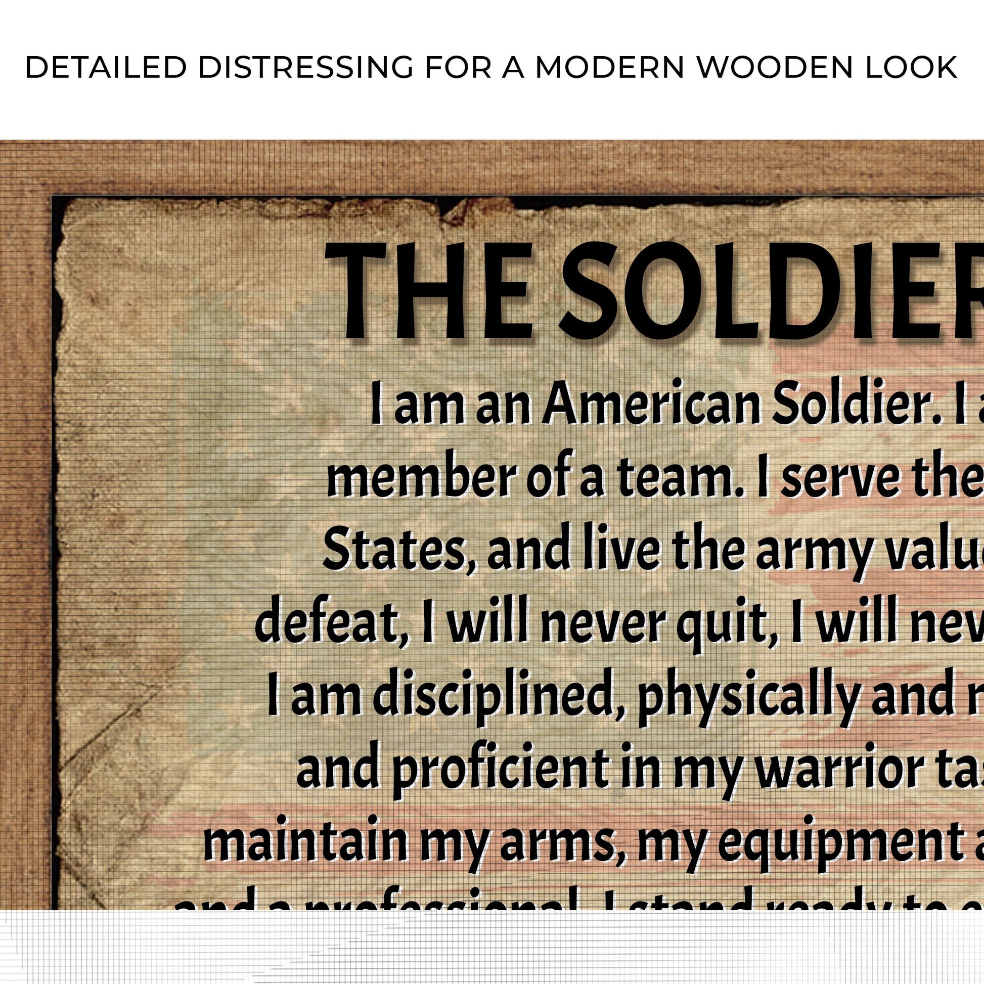 The Soldier's Creed Sign II Zoom - Image by Tailored Canvases