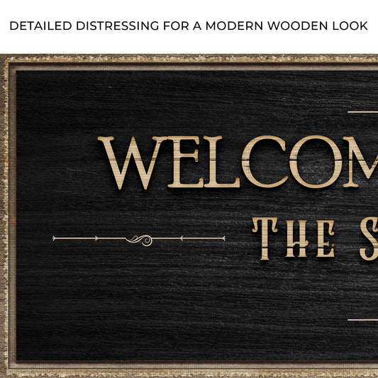 Welcome To Our Deck Sign II Zoom - Image by Tailored Canvases