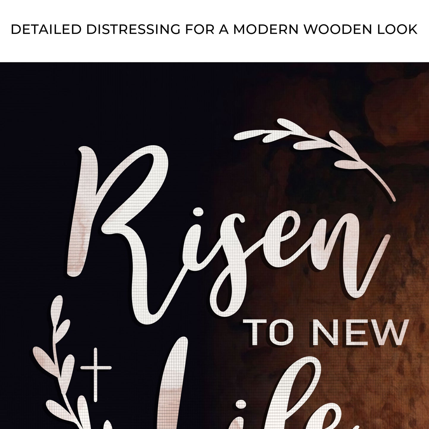 Risen To New Life Sign Zoom - Image by Tailored Canvases