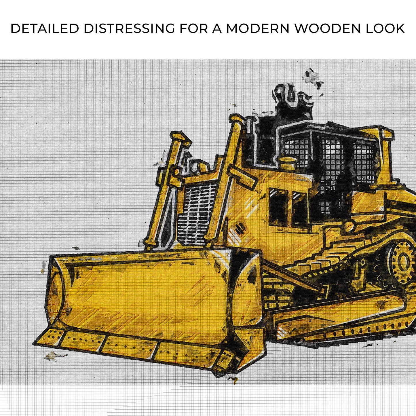 Construction Truck Bulldozer Canvas Wall Art Zoom - Image by Tailored Canvases