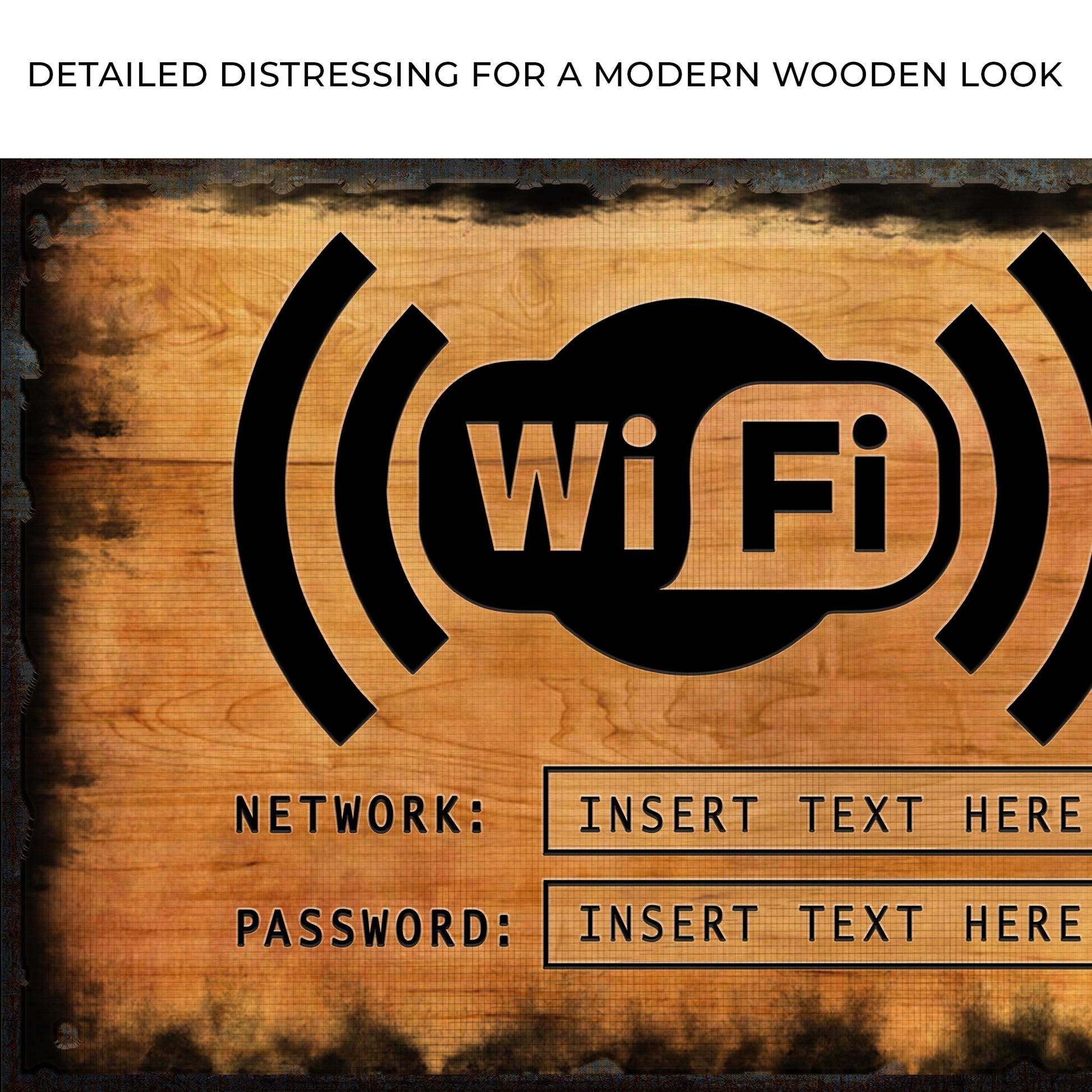 Wifi Password Sign II  | Customizable Canvas Zoom - Image by Tailored Canvases